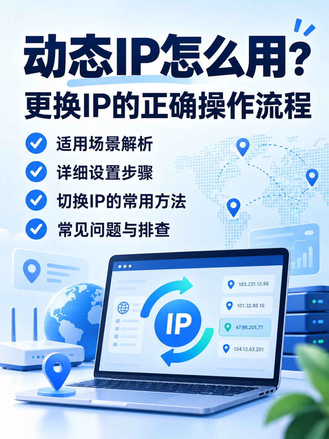 动态IP怎么用？更换IP的正确操作流程