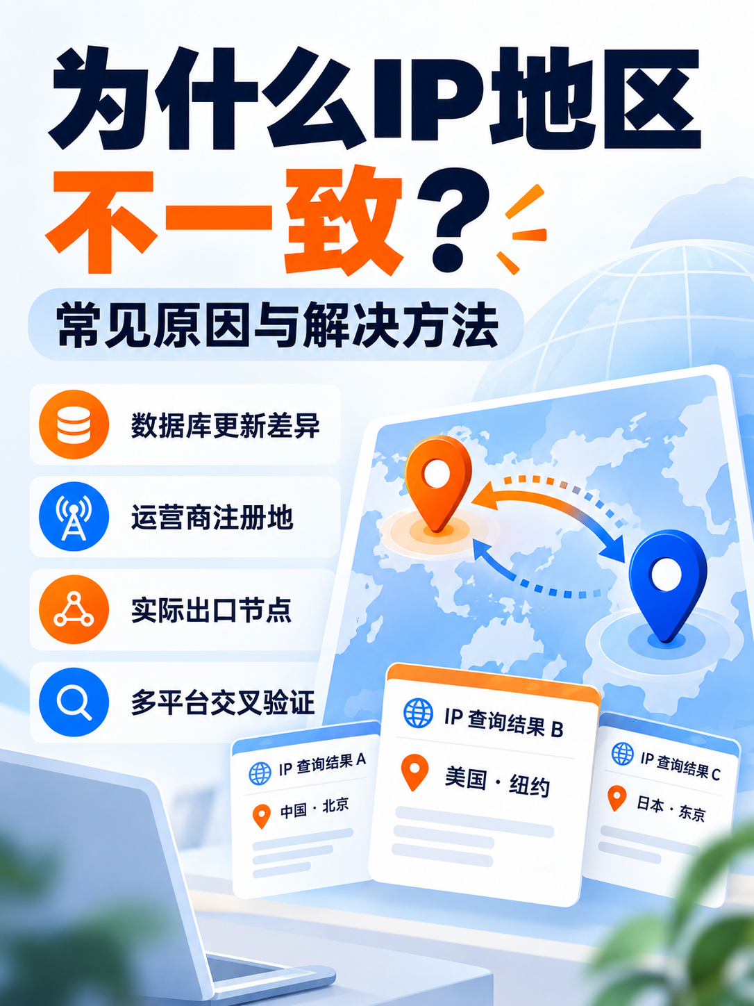 为什么IP地区和购买地区不一致？常见原因与解决方法