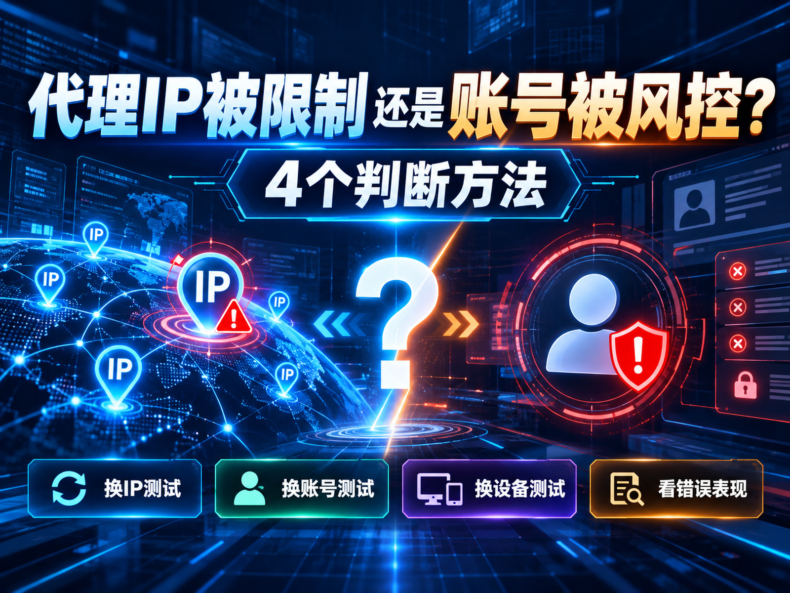 代理IP被限制还是账号被风控？4个判断方法