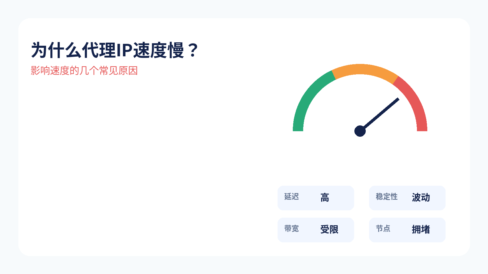 为什么代理IP速度慢？影响速度的原因有哪些？